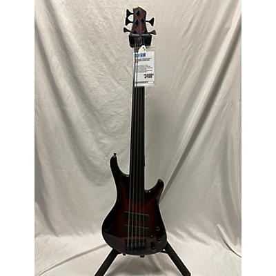 Roscoe Used Roscoe FRETLESS BASS V 3005 Amber Electric Bass Guitar