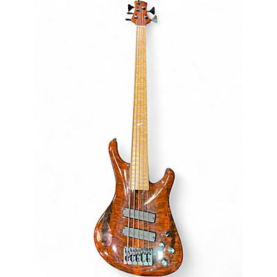 Used Roscoe LG 3005 Brown Electric Bass Guitar