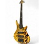 Used Roscoe SKB-3005 Buckeye Burl Electric Bass Guitar Buckeye Burl