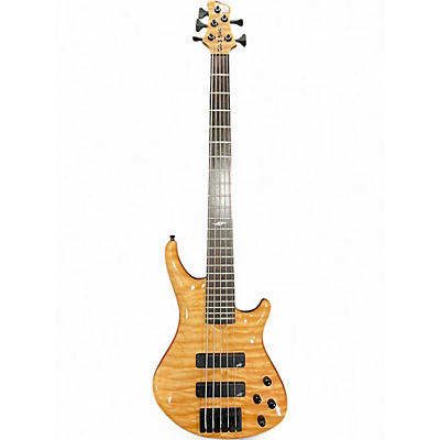 Used Roscoe SKB3005 Natural Electric Bass Guitar