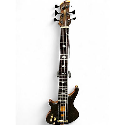 Used Roscoe SKB3006 Brown Electric Bass Guitar