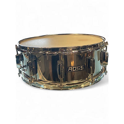 Used Ross 14in Snare 14 inch Metallic Silver Drum