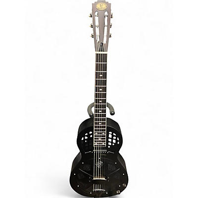 Used Royall Parlorizer Char Resonator Guitar Matte Black Acoustic Electric Guitar