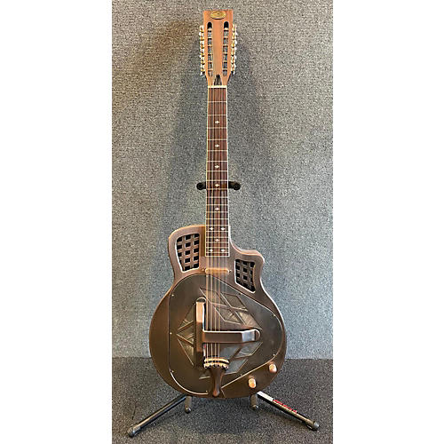 Used Royall Trifecta TC14 12-string Brushed Burnished Copper Resonator Guitar