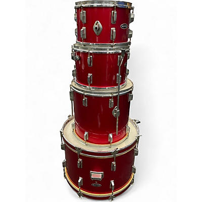 Used Royce 5 Piece Drum Kit Red Drum Kit