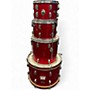Used Royce 5 Piece Drum Kit Red Drum Kit Red