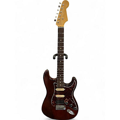 Used S Style ELECTRIC Brown Solid Body Electric Guitar