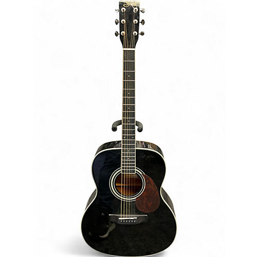 Used S. Yairi YF-06H Black Acoustic Guitar Black