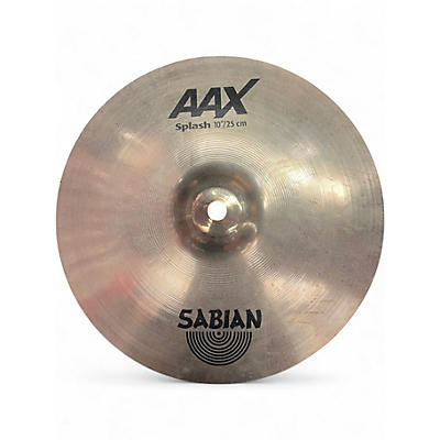 Used SABIAN 10in AAX Splash Brilliant Cymbal