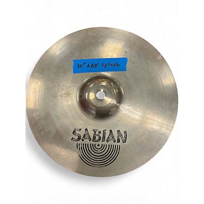 Used SABIAN 10in AAX Splash Brilliant Cymbal