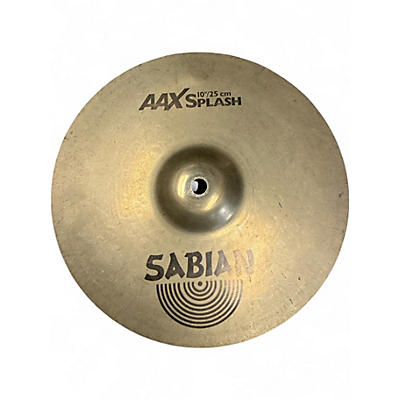 Used SABIAN 10in AAX Splash Brilliant Cymbal