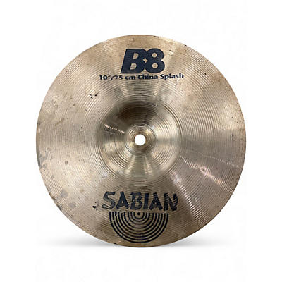Used SABIAN 10in B8 China Splash Cymbal