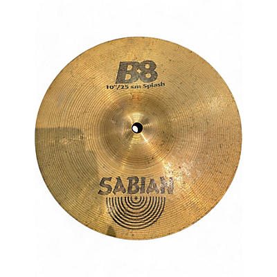 Used SABIAN 10in B8 Splash Cymbal