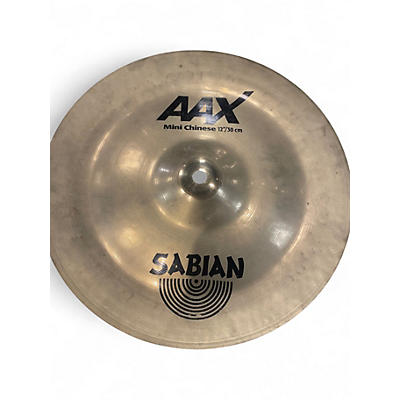 Used SABIAN 12in AAX Mini China Brilliant Cymbal