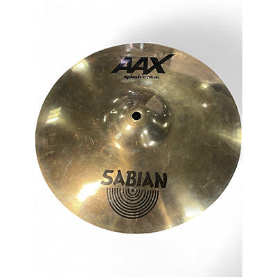 Used SABIAN 12in AAX Splash Brilliant Cymbal