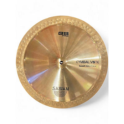 Used SABIAN 12in b8 pro assault hats  Cymbal