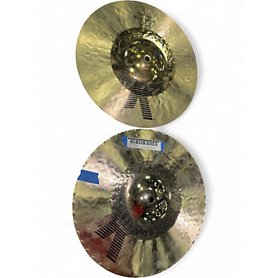 Used SABIAN 13.25in CUSTOM HYBRID HAT PAIR Cymbal