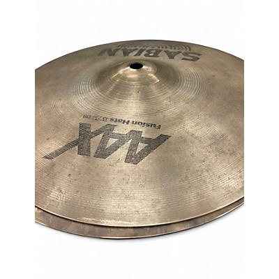 Used SABIAN 13in AAX Fusion Hi Hat Pair Cymbal