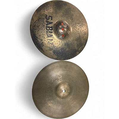 Used SABIAN 13in AAX Fusion Hi Hat Pair Cymbal