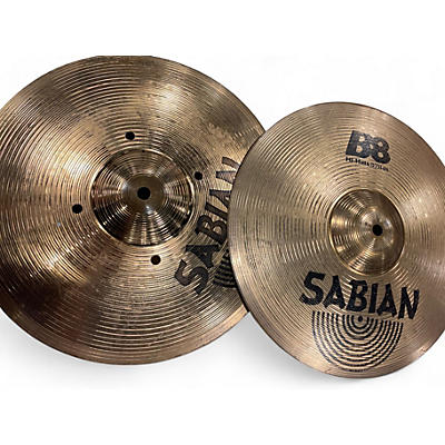 SABIAN Used SABIAN 13in B8 Hi Hat Pair Cymbal