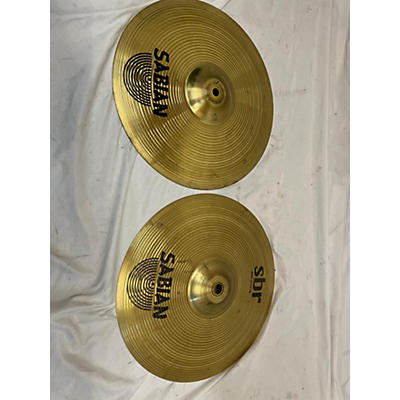 SABIAN Used SABIAN 13in SBR Hi Hat Pair Cymbal