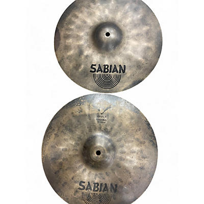 Used SABIAN 13in VAULT FIERCE HI HATS Cymbal