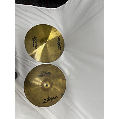 SABIAN Used SABIAN 14in AA Medium Hi Hat Pair Brilliant Cymbal