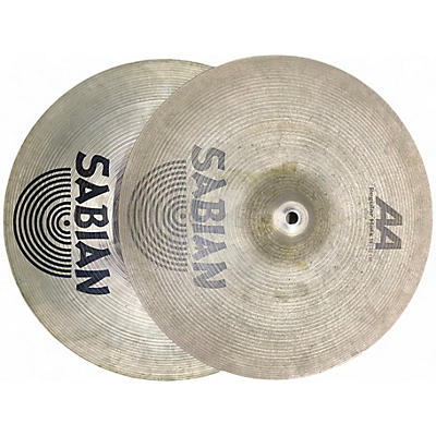 SABIAN Used SABIAN 14in AA Medium Hi Hat Pair Brilliant Cymbal