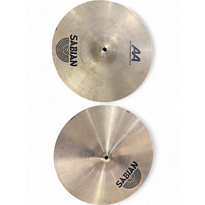 Used SABIAN 14in AA Medium Hi Hat Pair Brilliant Cymbal