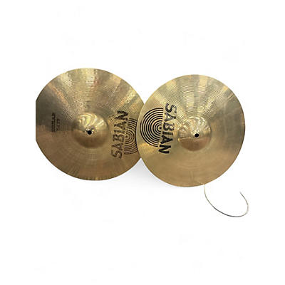 Used SABIAN 14in AA Medium Hi Hat Pair Brilliant Cymbal