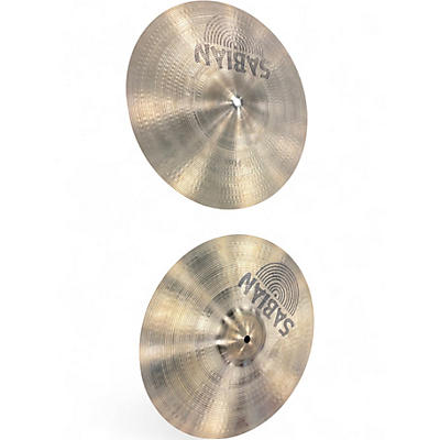 Used SABIAN 14in AA REGULAR HI HAT PAIR Cymbal
