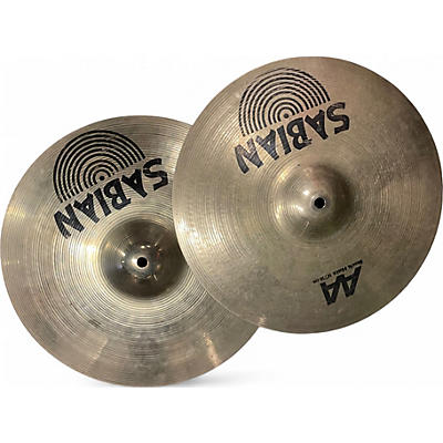 Used SABIAN 14in AA ROCK HATS Cymbal