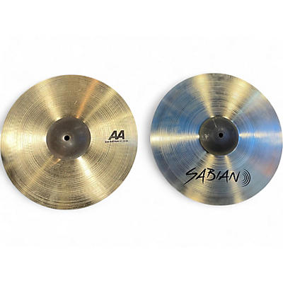 Used SABIAN 14in AA Raw Bell Hats Cymbal