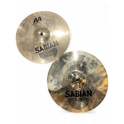 Used SABIAN 14in AA Regular Hats Hi Hat Pair Cymbal
