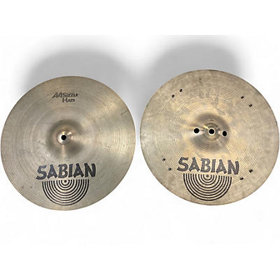 Used SABIAN 14in AA Sizzle Hi Hat Pair Cymbal