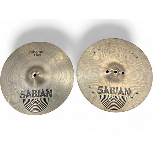 Used SABIAN 14in AA Sizzle Hi Hat Pair Cymbal 33