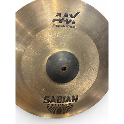 Used SABIAN 14in AAX FREQ HATS Cymbal