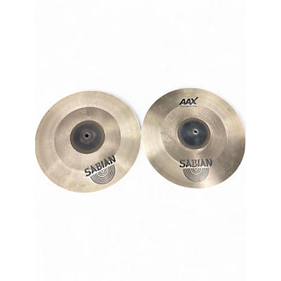 Used SABIAN 14in AAX FREQ HI-HAT PAIR Cymbal