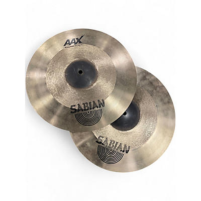 Used SABIAN 14in AAX FREQ HI HAT PAIR Cymbal