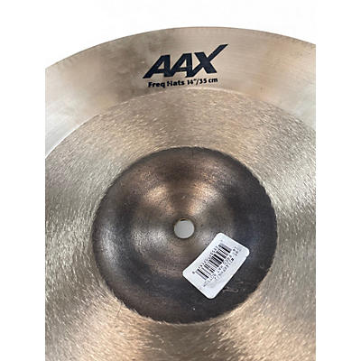 Used SABIAN 14in AAX FREQ HI HATS Cymbal