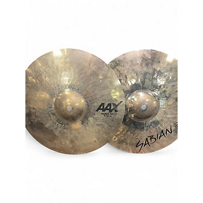 Used SABIAN 14in AAX MEDIUM HI HATS Cymbal