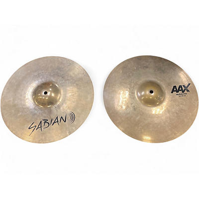 Used SABIAN 14in AAX MEDIUM HI HATS Cymbal
