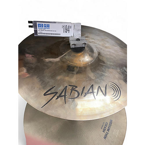 Used SABIAN 14in AAX MEDIUM HIHAT BOTTOM Cymbal 33