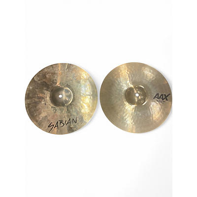 Used SABIAN 14in AAX Medium Hats Pair Cymbal