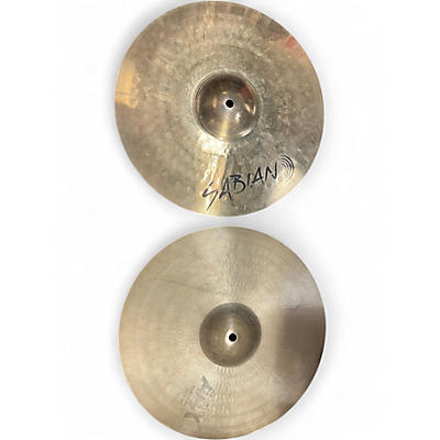 Used SABIAN 14in AAX Medium Hats Pair Cymbal