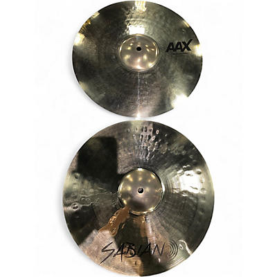 Used SABIAN 14in AAX Medium Hats(pair) Cymbal