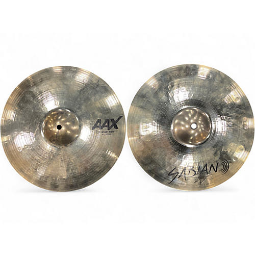 Used SABIAN 14in AAX Medium Hi Hat (Pair) Cymbal 33