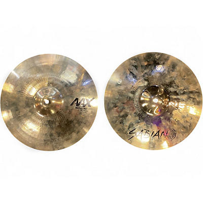 Used SABIAN 14in AAX Medium Hi Hat Pair Cymbal