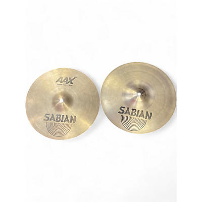 Used SABIAN 14in AAX Metal Hi Hat Pair Cymbal