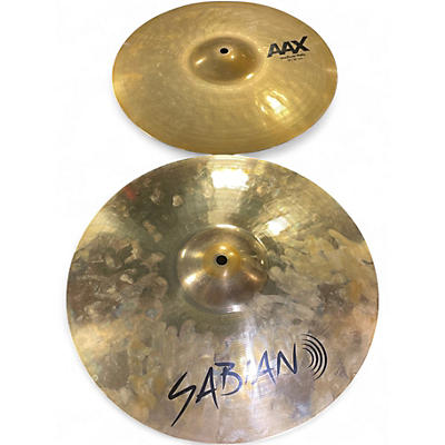 Used SABIAN 14in AAX Metal Hi Hat Pair Cymbal